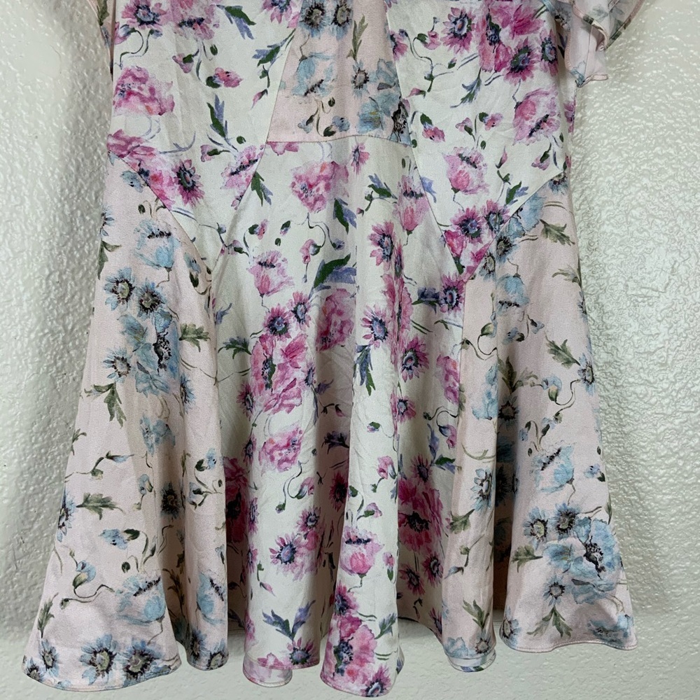 LoveShackFancy “Frankie” Silk Floral Dress Sz 2 - Picture 7 of 7